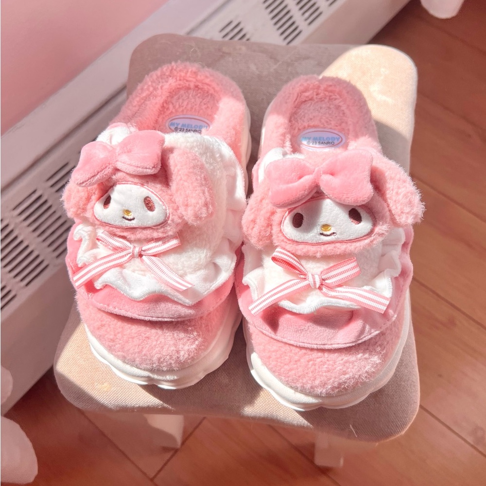 Pink My Melody Sanrio slippers